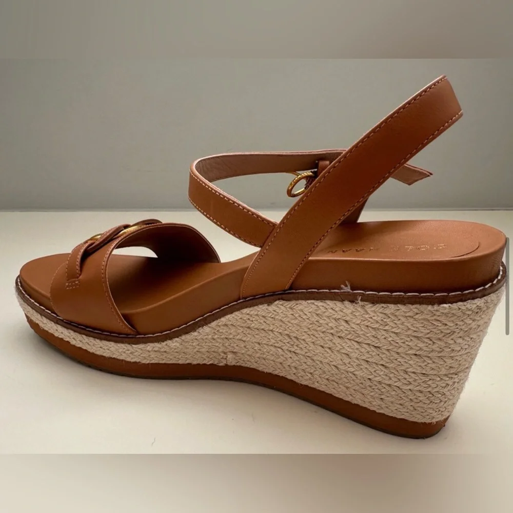 Cole Haan Cloudfeel Espadrille Link Wedge Sandal - Pecan 💞 - Picture 10 of 13